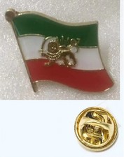 IRAN PERSIAN LION Country Flag Metal Lapel Pin