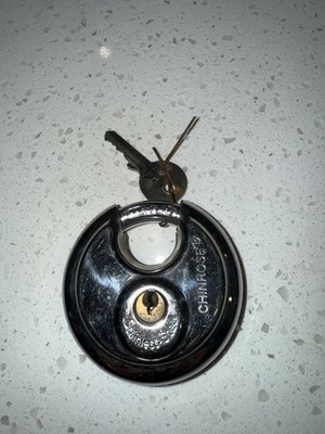 Chinrose Hardened Stainless Steel Disc Padlock with Key