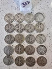 Liberty Walking Silver Half Dollar Roll Lot of 20
