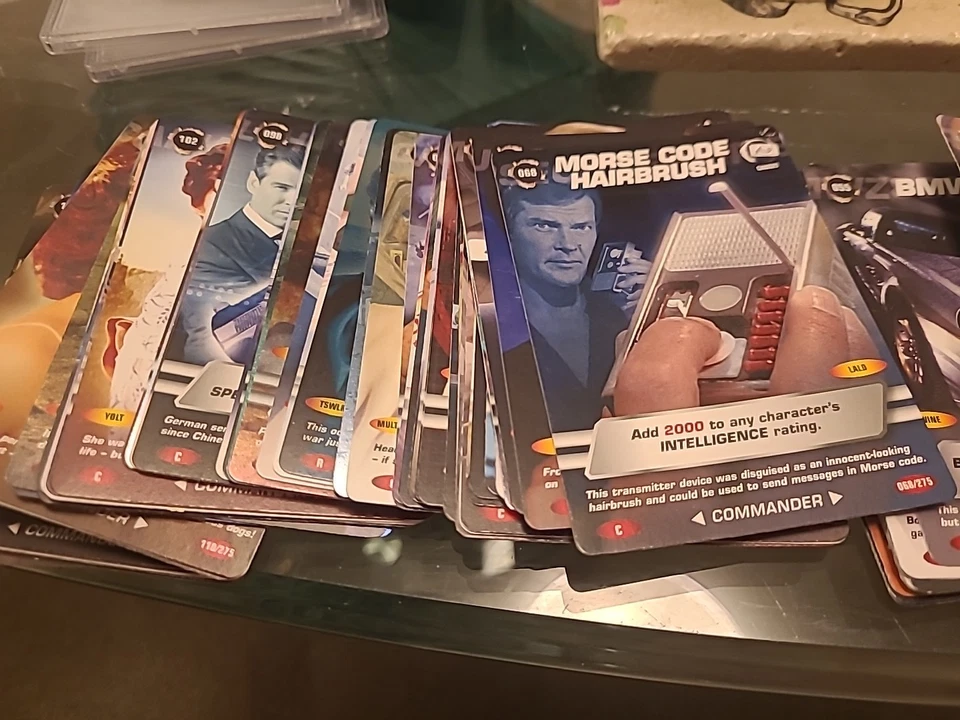 119 x JAMES BOND 007  COMMANDER SPY CARDS  001 To 120 (-#40) - Image 2 of 3