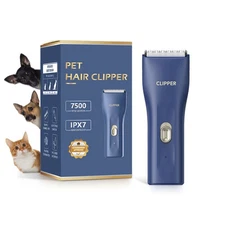 Dog Grooming Kit Clipper for Thick Coat Low Noise Cordless Cat Hair Trimmer R...