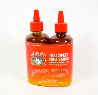 2 Melinda's THAI SWEET CHILI Condiment & Dipping Sauce Kosher 12floz 11/2026