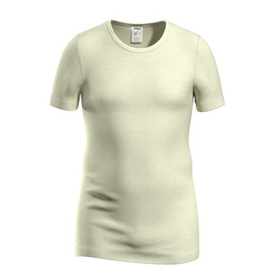 HERMKO 40840 Herren kurzarm Shirt mit Rundhals aus Merinowolle / Tencel