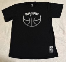 San Antonio Spurs Large Black Adidas Shirt