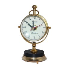 Nouveau 3 "lune marbre horloge nautique montre Quartz numéro romain en...