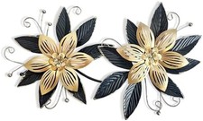 Metal Flowers Wall Decor 3D Multi Layer Floral Art