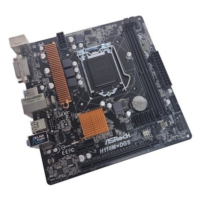 ASRock H110M-DGS Mainboard, 1151, H110, Micro ATX, mit IO Shield