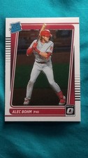 Alec Bohm 2021 Donruss Optic Rated Rookie Card RC #35 Philadelphia Phillies