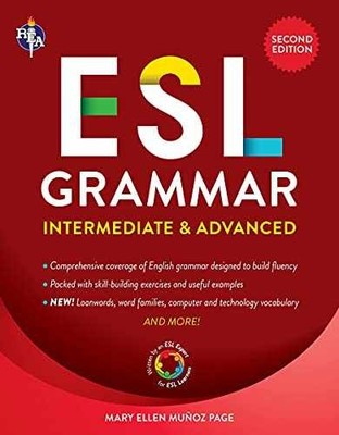 ESL Grammar: Intermediate & - Paperback, by Munoz Page Mary - Very Good h