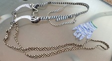 HORSE BIT - shanked center port / Mike Quick Maker + split ear bridle & reins