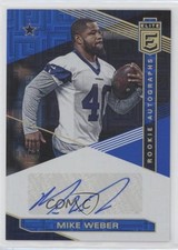 2019 Panini Donruss Elite Elite Rookie Auto Blue /10 Mike Weber #RA-MW Auto 1e0
