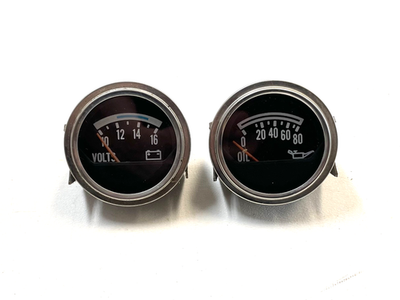 #ad Jeep CJ Oil Pressure Volt Gauge Factory Faria CJ5 CJ7 CJ8 AMC Gauges Battery $114.99