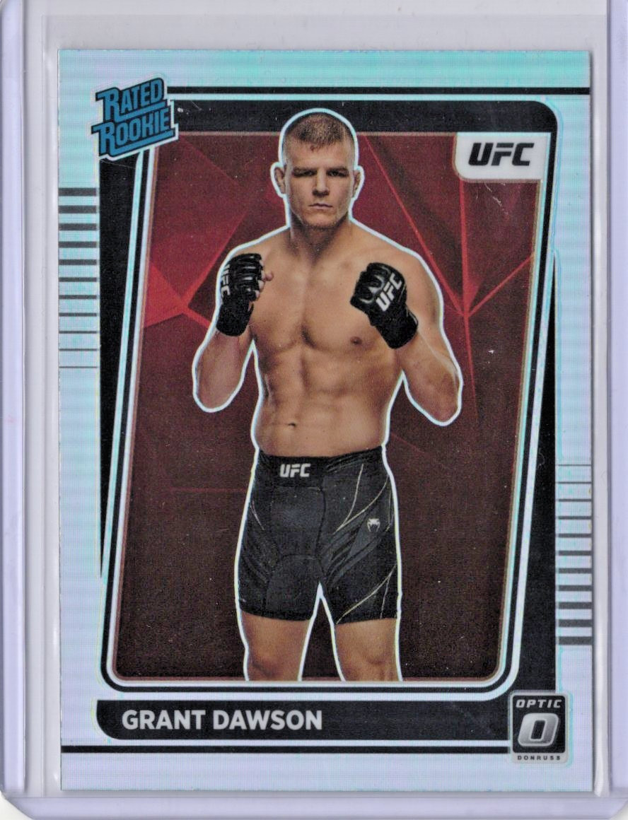 2022 Panini Donruss Optic UFC Rated Holo Prizm Grant Dawson #101 Rookie RC