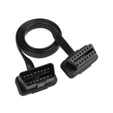 Low Profile OBD2 Extension Cable, 16 Pin OBD II Male to Female Port Car