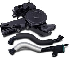 PCV Crankcase Vent Valve Breather Hose Kit - Compatible with Audi VW 2.0L Turbo