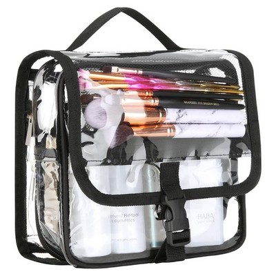 Clear Toiletry Bag with TSA Liquids Travel Bag, Hanging Travel Transparent Makeu