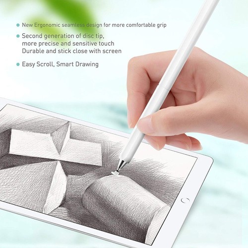 Replaceable Touch Screen Pen Transparent Disc Tip Drawing Pen - 第 6/9 張圖片