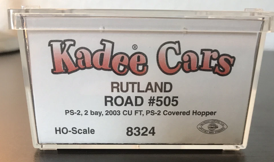 Tolva cubierta Kadee HO Rutland PS-2, #8324, carretera #505. Nuevo en caja Foto 2 de 2