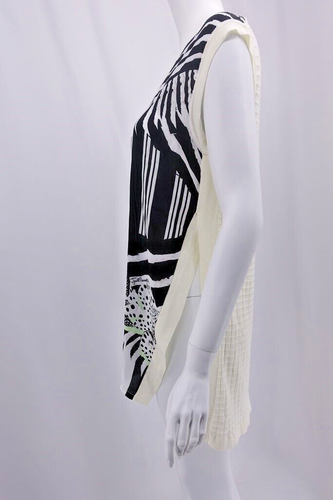 NWT Just Cavalli Sleeveless V-neck Blouse Top Made in Italy Size L - Picture 8 of 10