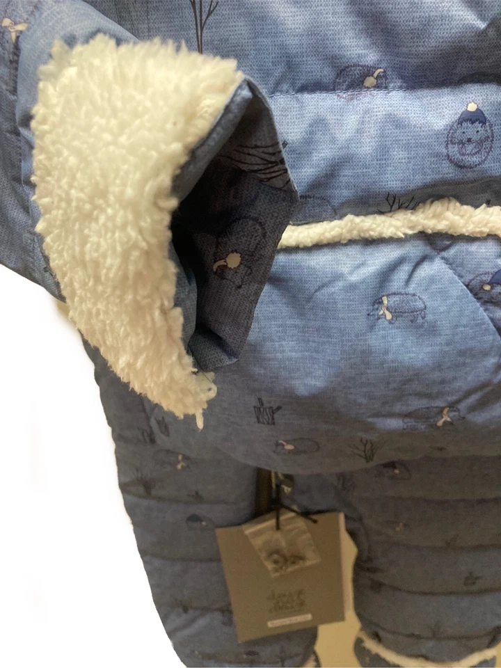 Nuevo con etiquetas Traje de nieve Deux Par Deux 100 % algodón estampado bebé niño de una pieza talla 18 meses Foto 3 de 4
