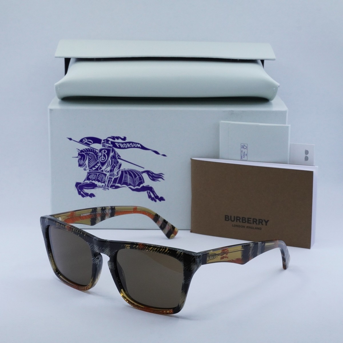BURBERRY BE4434 414673 Check Sand/Dark Brown 57-20-145 BURBERRY BE4434 414673 Check Sand/Dark Brown 57-20-145