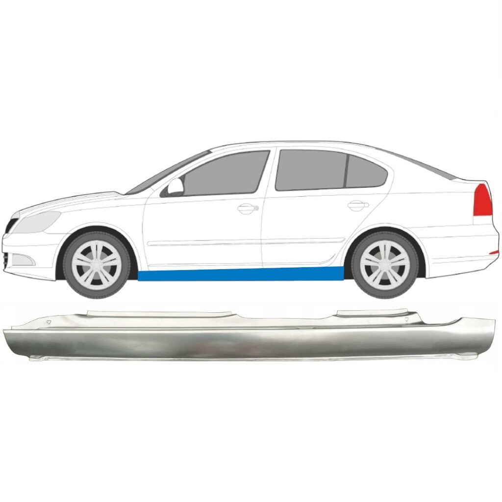 SKODA OCTAVIA 2 2004-2013 FULL SILL REPAIR PANEL ROCKER PANEL / LEFT LH