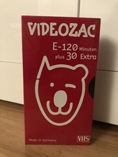 VIDEOZAC E-150 E-120 Plus 30 Extra VHS Video Cassette Neu & OVP