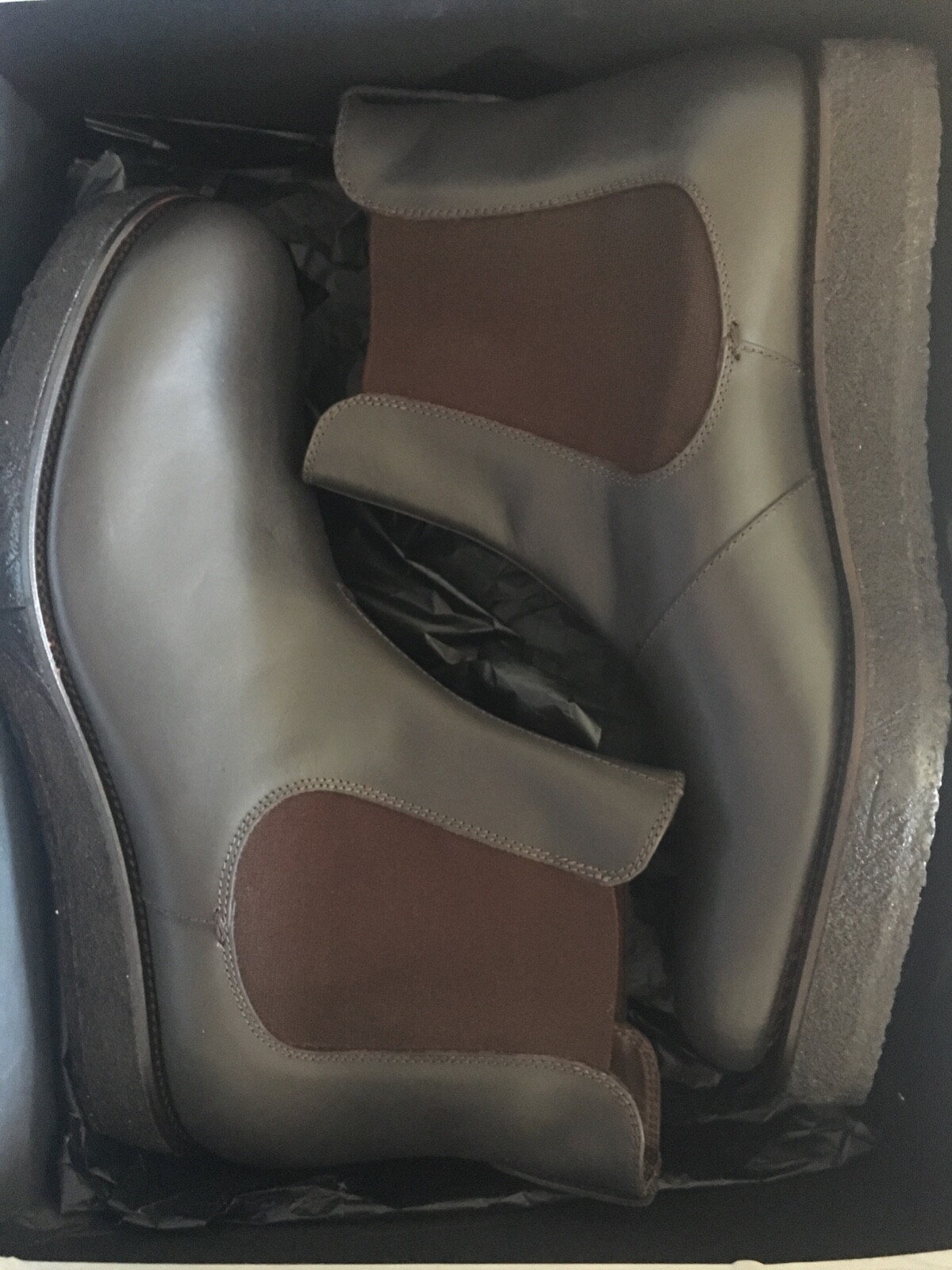 Stivali stivali vintage YSL Yves Saint Laurent in pelle scarpe da uomo 11 44 slip on