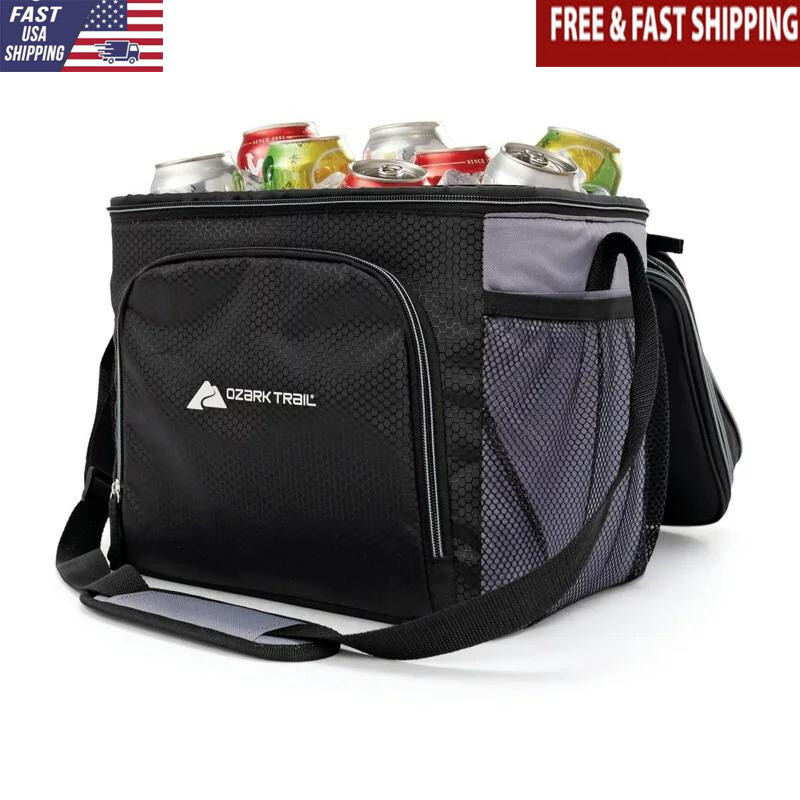 W/ Expandable Compartment Black Shoulder Strap Mesh Pockets