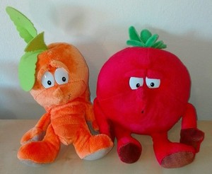 Peluche Vitamini Coop Carota + Aglio Superfeschi Lidl - Goodness Gang, Jouet Doux Et Mignon Pour Enfants