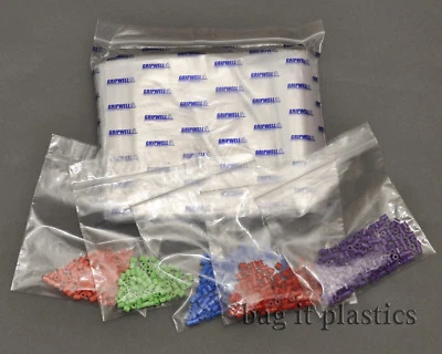 GRIP SEAL BAGS HEAVY DUTY SELF SEAL GRIPWELL® PLASTIC RESEALABLE CLEAR STORAGE