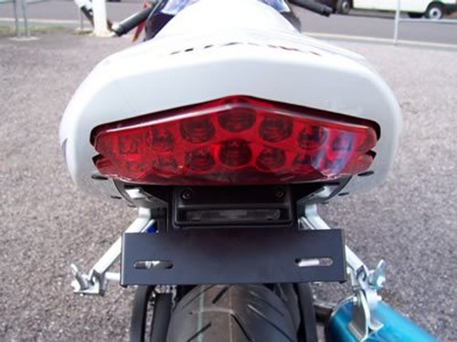 R&G PORTATARGA COMPATIBILE PER SUZUKI GSX-R750 2004 2005 LP0005BK NERO - Foto 5 di 5