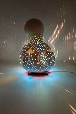 Thunder and Lightning Gourd Lamp Calabash Table Lamp