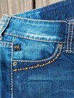 Serfontaine Cropped Jeans Size 30 "LOVE", Slightly Distressed, Mint  — photo 4