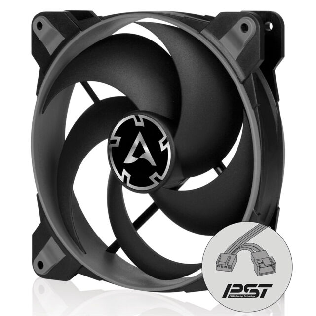 ARCTIC BioniX P120 Grey Gaming PC Chassis Fan with PWM PST 2100 RPM Cooler