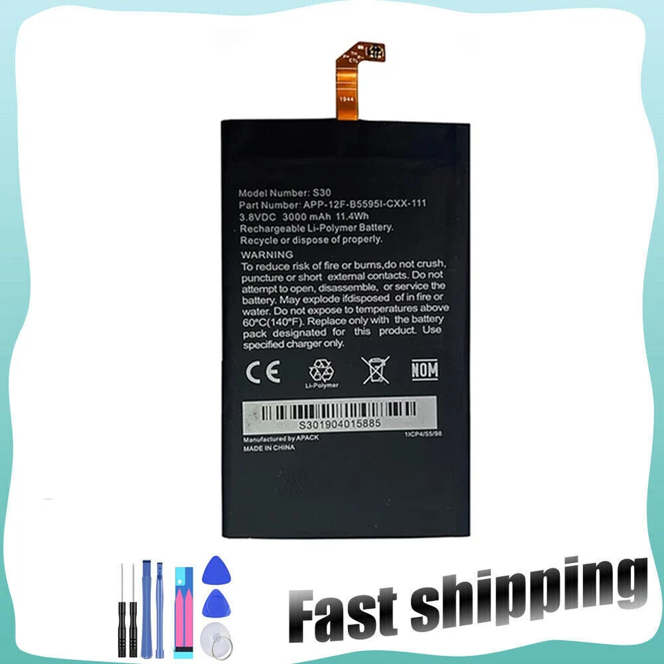 Batería Interna de Repuesto para CAT S30 Interna S30 3000mAh Alta Calidad Nueva Foto 2 de 4