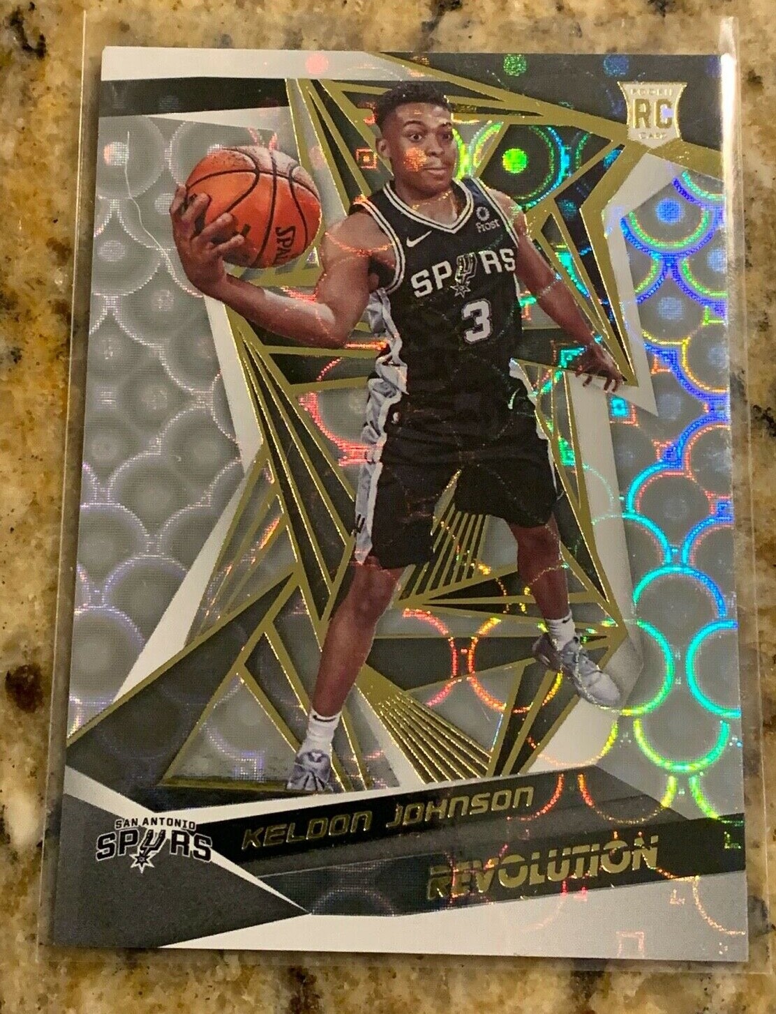 2019-20 Panini Revolution Spurs Keldon Johnson Groove Rookie RC #127