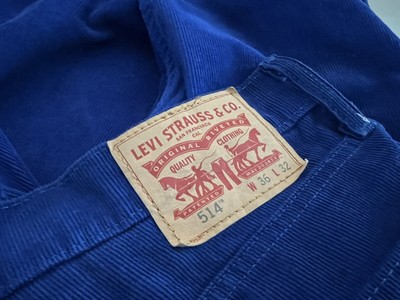 Levis 514 Mens Corduroy Pants Size 36 x 