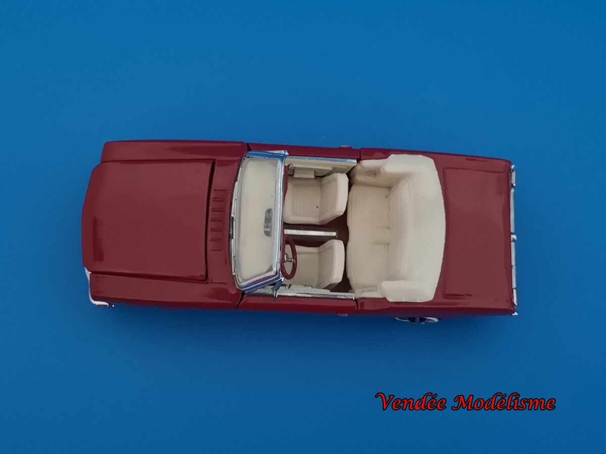 Miniature Ford Mustang 1964 - Franklin Mint, échelle 1/43, Métal Rouge, Occasion