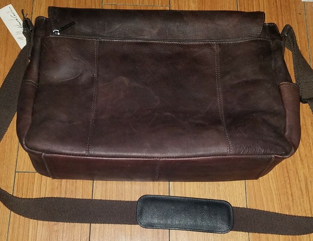 ebay leather messenger bag