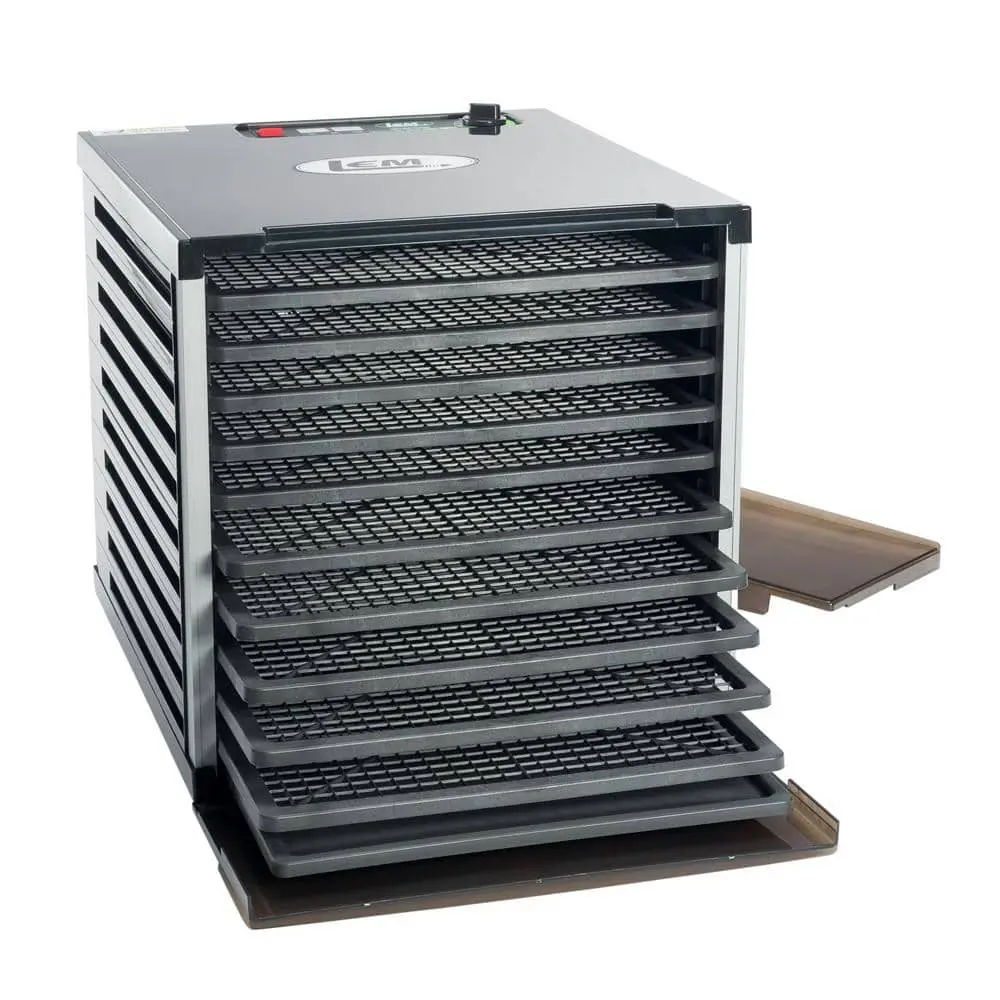 10 Tray Food Dehydrator Large Programmable Temperature Control Rear Fan  Drying