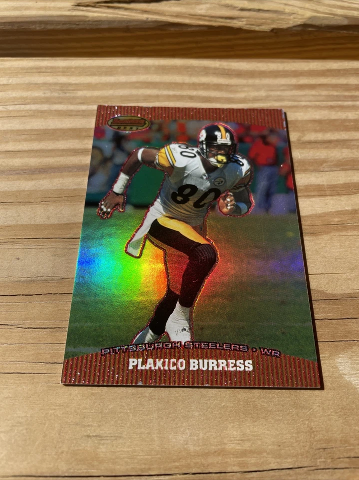 2004 Bowman’s Best Plaxico Burress /50 Steelers - Image 3 of 4