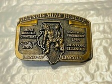 Belt Buckle - 1984 Illinois Mine Rescue