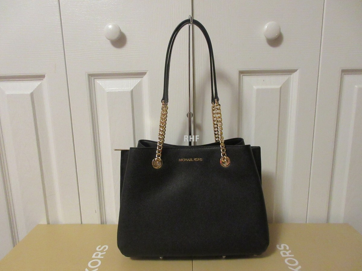 Michael Kors Large Teagan Satchel Bag Black for sale online