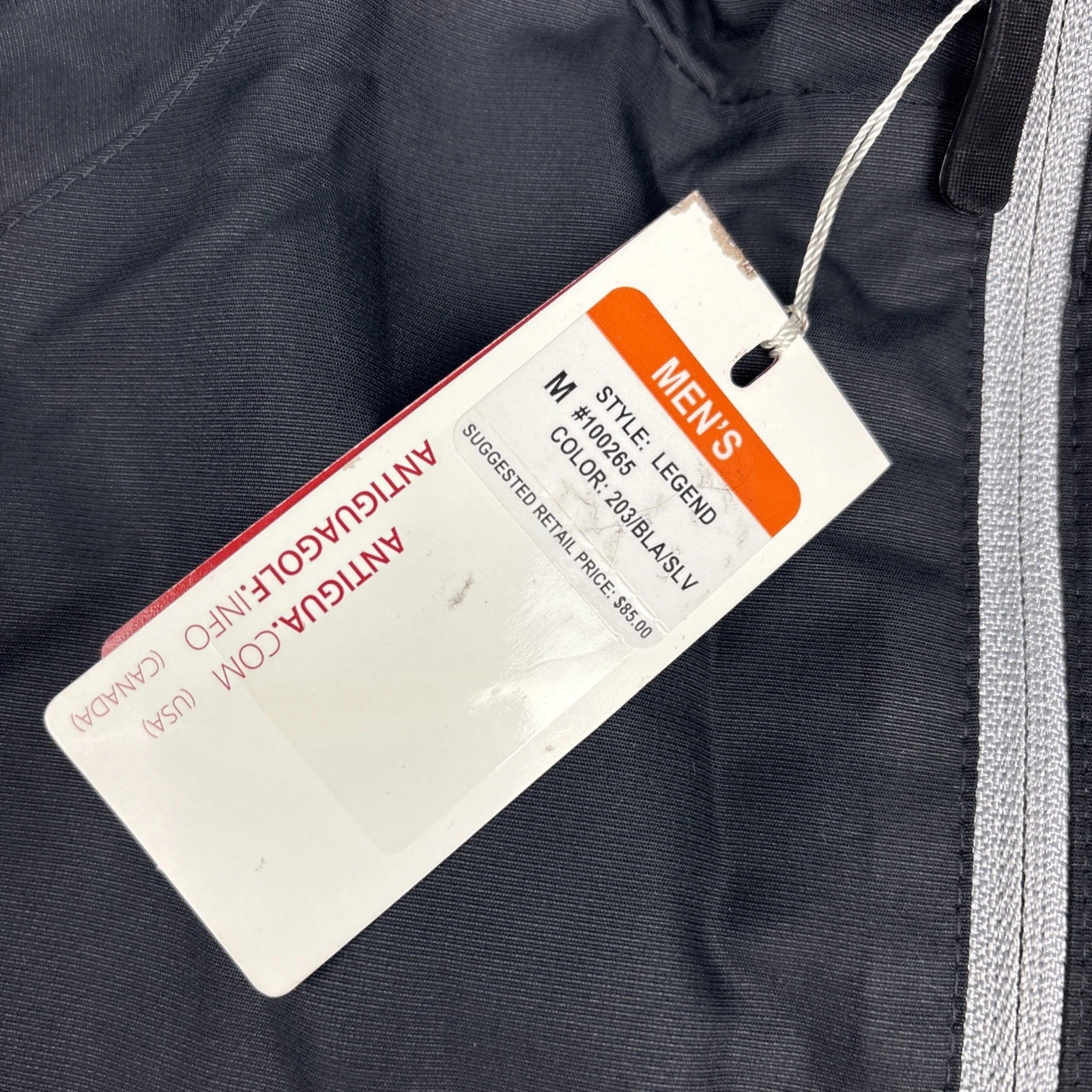 United States Park Police Antigua Legend Men’s Medium Jacket Black Silver New - product detail image 7