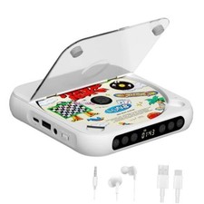 Portable CD Player, Personal CD Player with Bluetooth for Home, Rechargeable