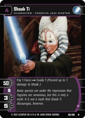 Shaak Ti (A) - FOIL - MP - Attack of the Clones - Star Wars TCG