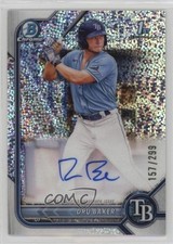 2022 Bowman Chrome Prospect Speckle Refractor /299 Dru Baker #CPA-DB Auto 0w1z