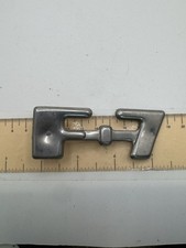 Vintage Ford F-7truck Emblem Badge Oem Used Original Chrome Metal