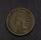 1860 Indian  Cent Fine VF Details   Lot 4641